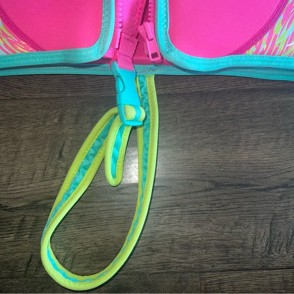 Speedo Kids One-Piece Swim Vest in Pink, Teal, Lime